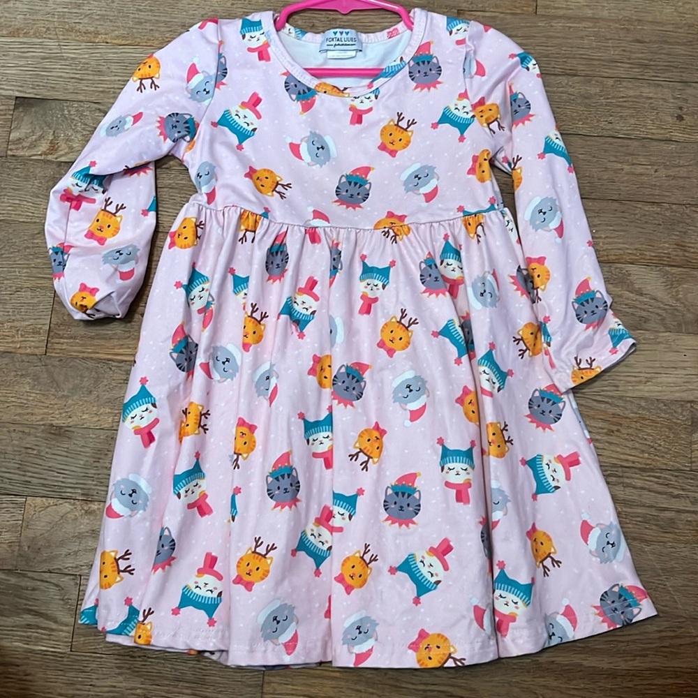 Foxtail Lillies Toddler Girl Dress